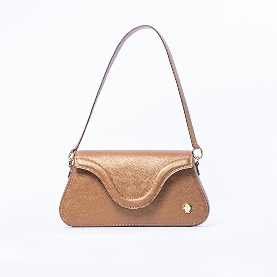 Shoulder Bags Eva Innocenti | Amelia-Gold Shoulder Bag