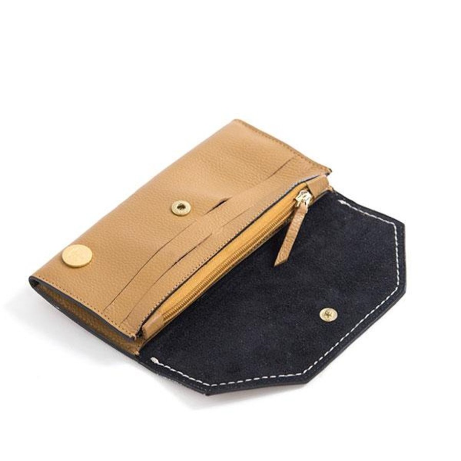 Small Leather Goods Eva Innocenti | Large Wallet- Camel Small Leather Goods