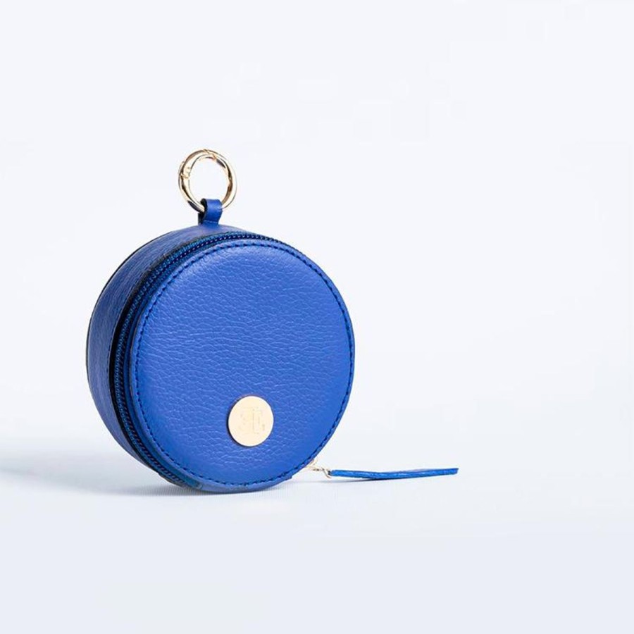 Small Leather Goods Eva Innocenti | Bag Charm-Electric Blue Small Leather Goods