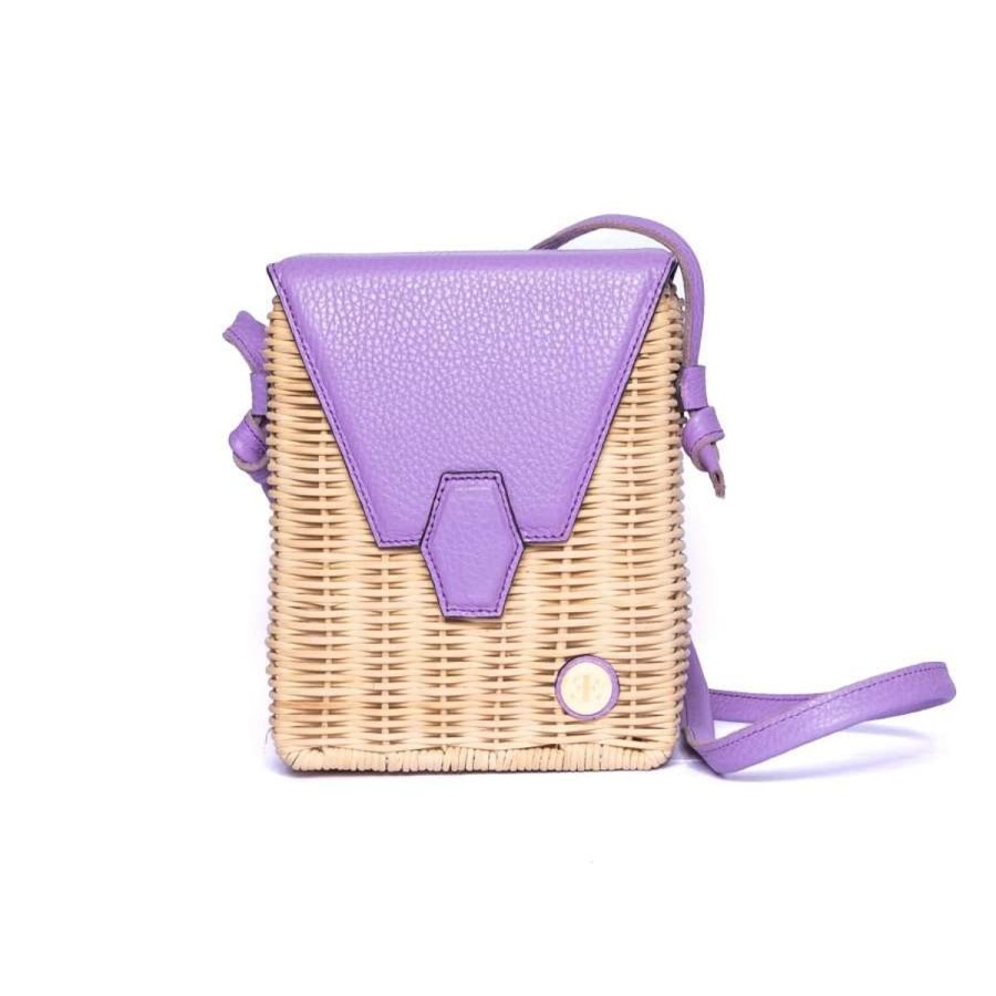 Basket Bags Eva Innocenti | Pau Lavender Basket Bag