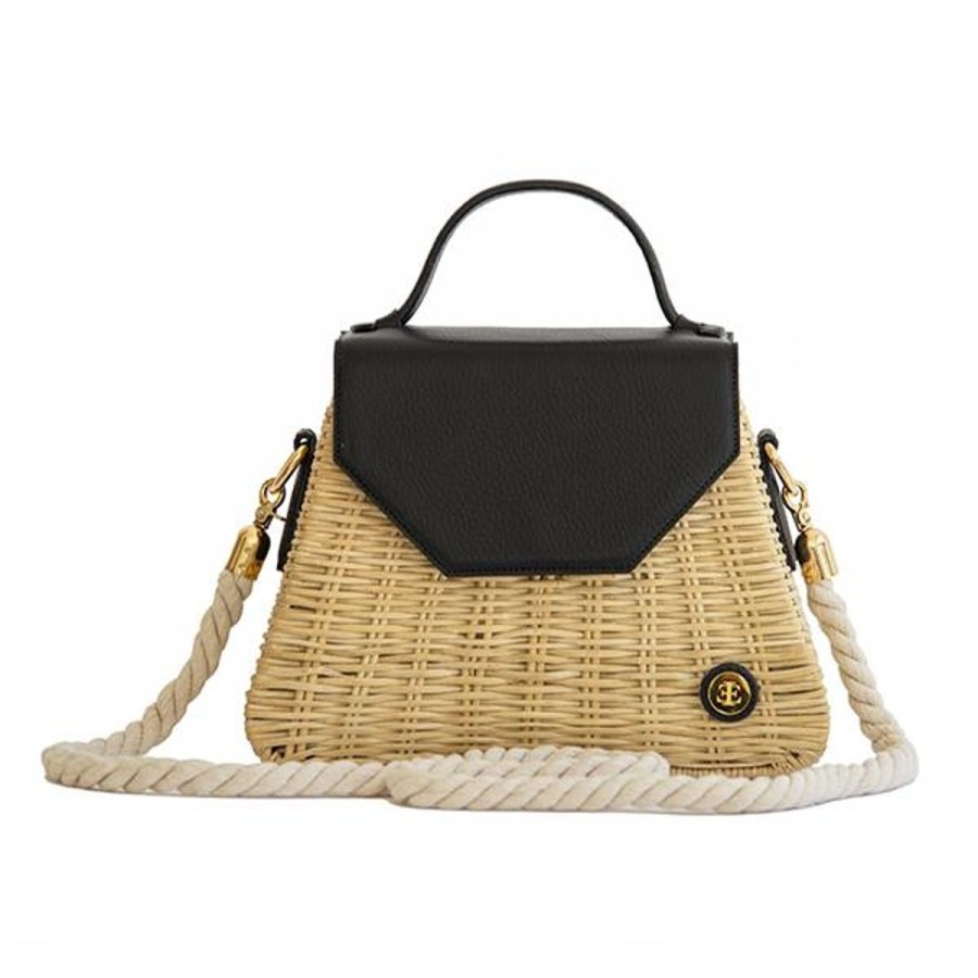 Basket Bags Eva Innocenti | Emma Basket-Black Top Handle Bag