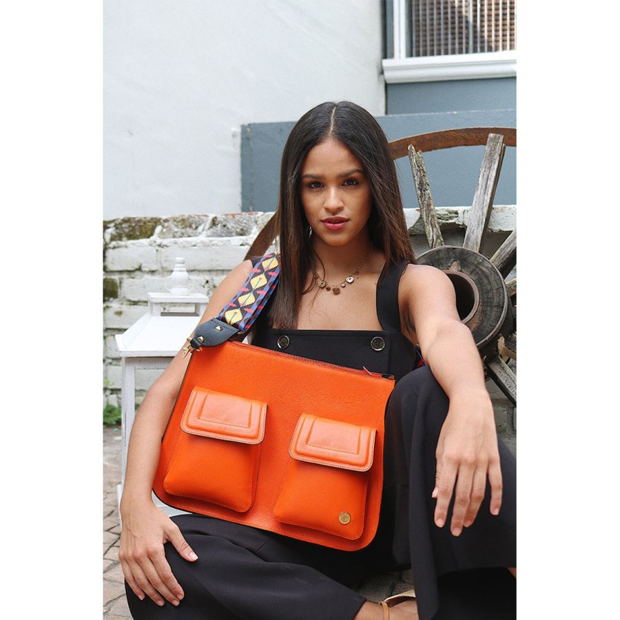 Crossbody Bags Eva Innocenti | Keley Crossbody Bag-Orange