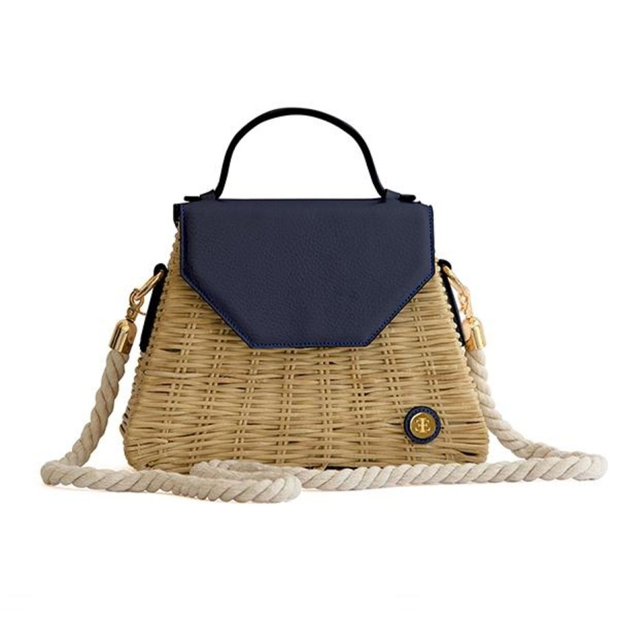 Basket Bags Eva Innocenti | Emma Basket-Blue Top Handle Bag