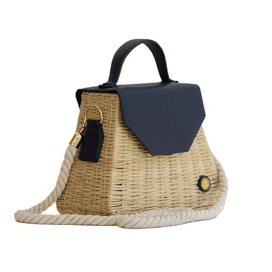 Basket Bags Eva Innocenti | Emma Basket-Blue Top Handle Bag