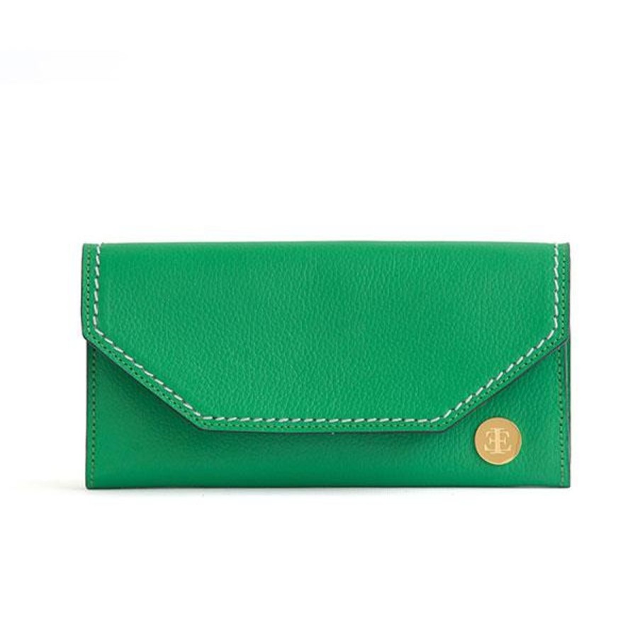 Small Leather Goods Eva Innocenti | Large Wallet-Green Small Leather Goods