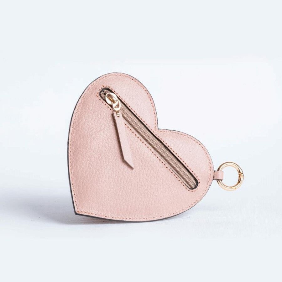 Small Leather Goods Eva Innocenti | Heart Charm-Rose Small Leather Goods