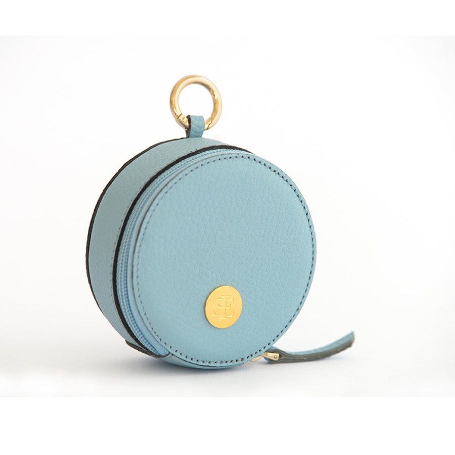 Small Leather Goods Eva Innocenti | Bag Charm-Light Blue Small Leather Goods