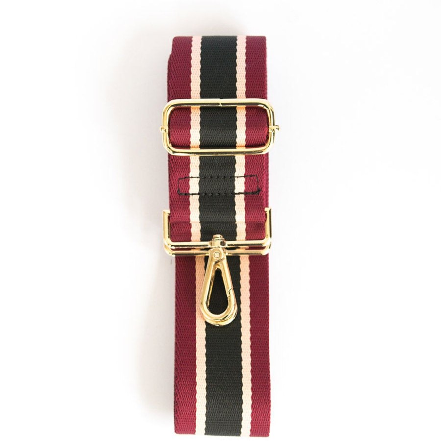 Straps Eva Innocenti | Three Stripe Burgundy-Strap