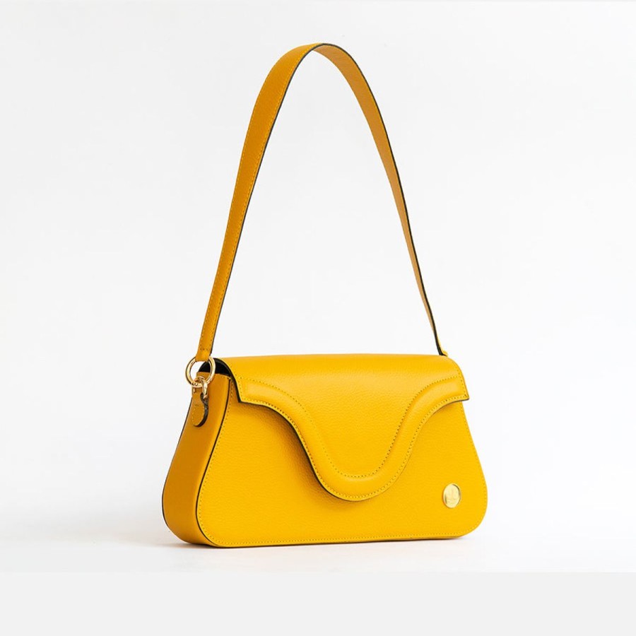 Shoulder Bags Eva Innocenti | Amelia-Yellow Shoulder Bag