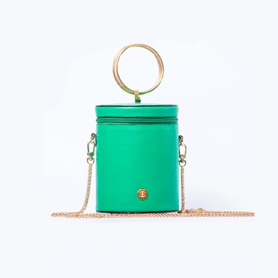 Top Handle Bags Eva Innocenti | Isabella-Green Top Handle Bag