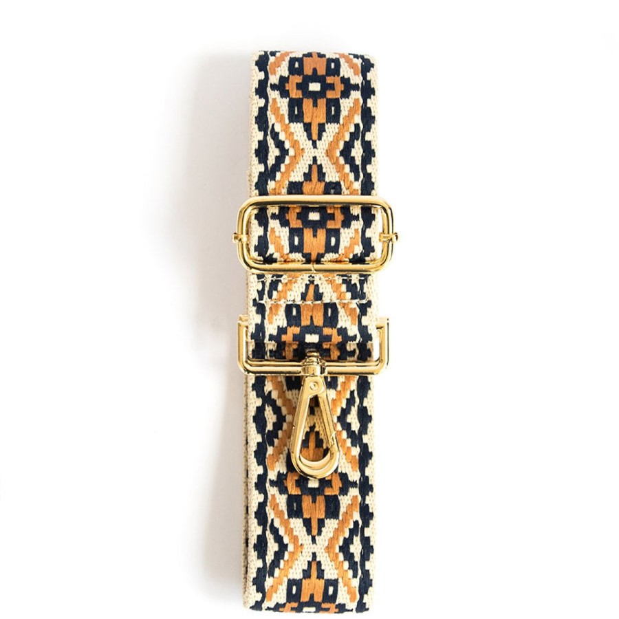 Straps Eva Innocenti | Camel Blue Flowers-Strap