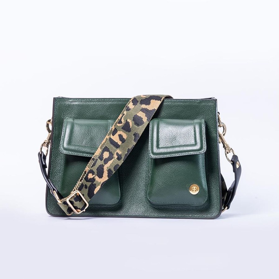 Crossbody Bags Eva Innocenti | Mini Keley-Olive Green Crossbody Bag