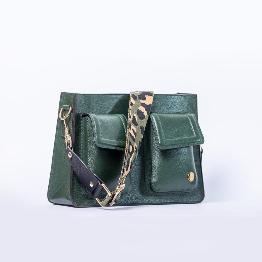 Crossbody Bags Eva Innocenti | Mini Keley-Olive Green Crossbody Bag