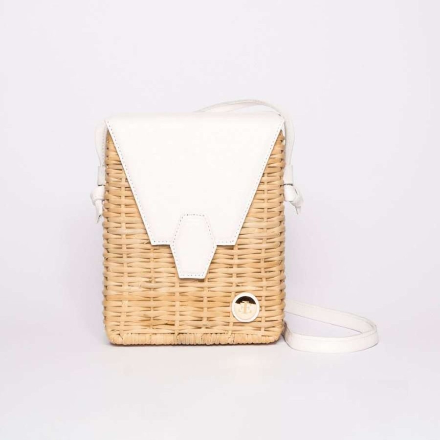 Basket Bags Eva Innocenti | Pau White Basket Bag