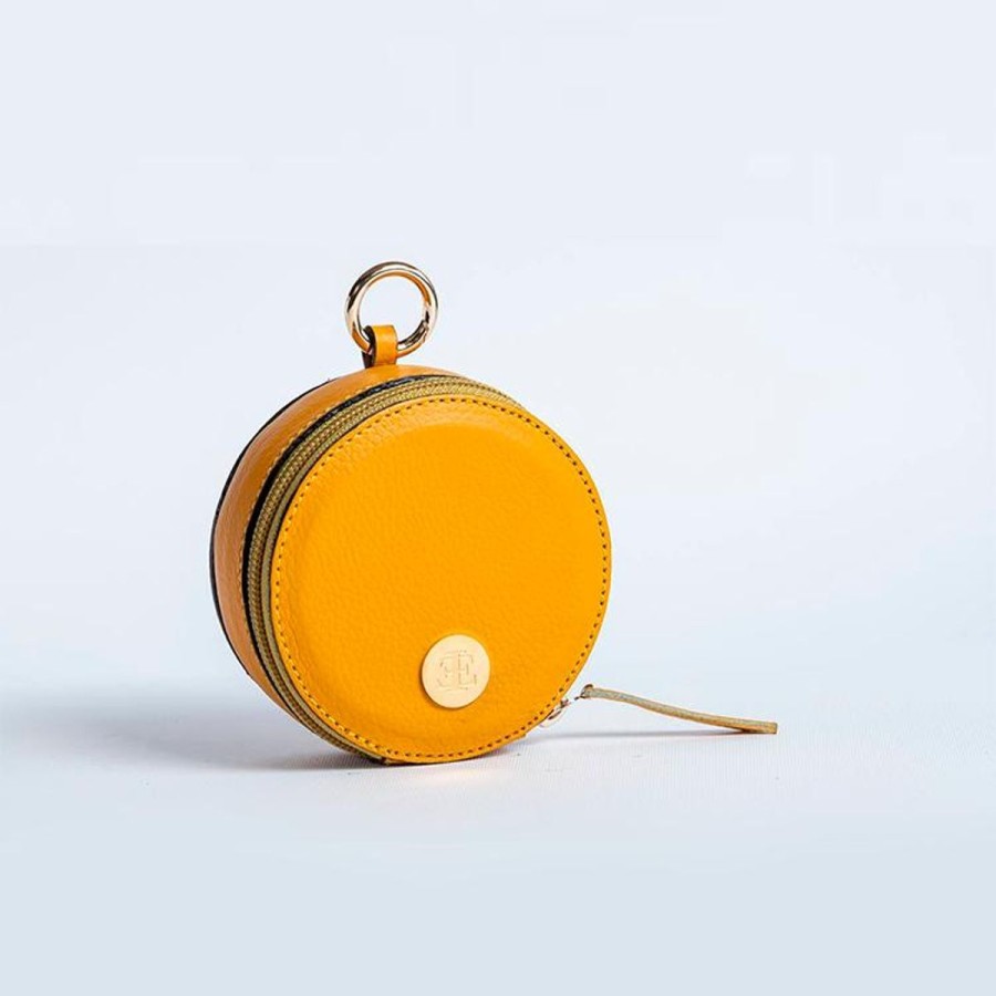 Small Leather Goods Eva Innocenti | Bag Charm-Yellow Gold Small Leather Goods