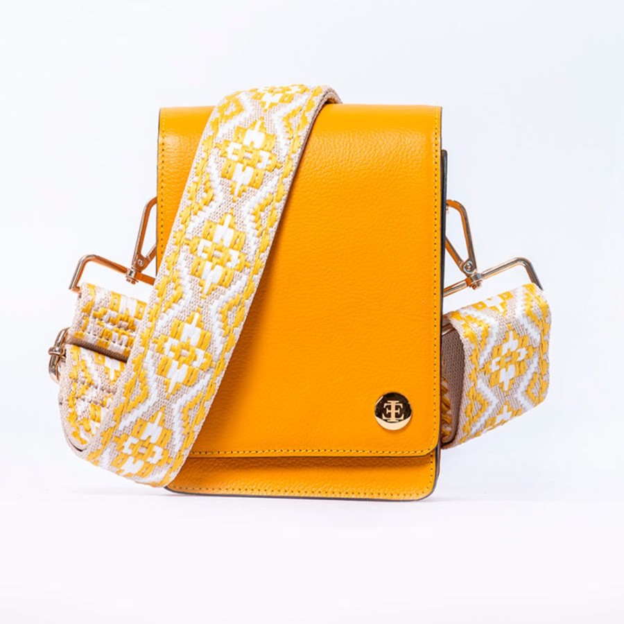 Crossbody Bags Eva Innocenti | Cami 2.0-Yellow Gold Crossbody Bag