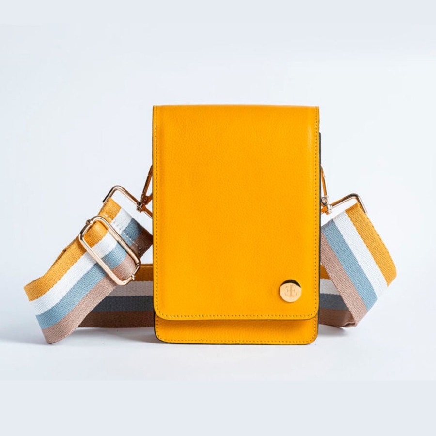 Crossbody Bags Eva Innocenti | Cami 2.0-Yellow Gold Crossbody Bag