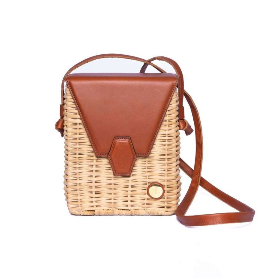 Basket Bags Eva Innocenti | Pau Terracota Basket Bag