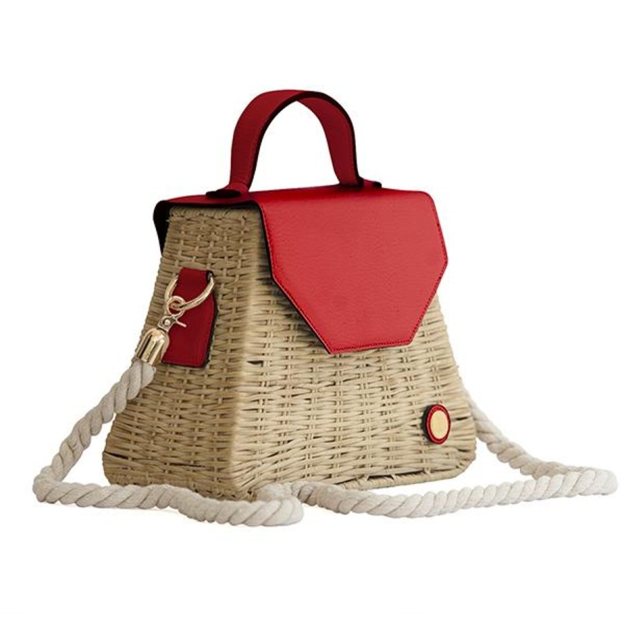 Basket Bags Eva Innocenti | Emma Basket-Red Top Handle Bag