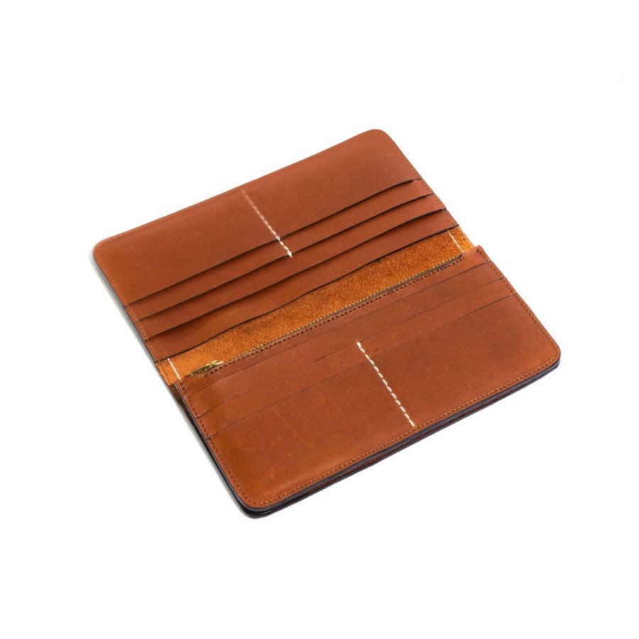 Small Leather Goods Eva Innocenti | Men Large Wallet-Camel Small Leather Goods