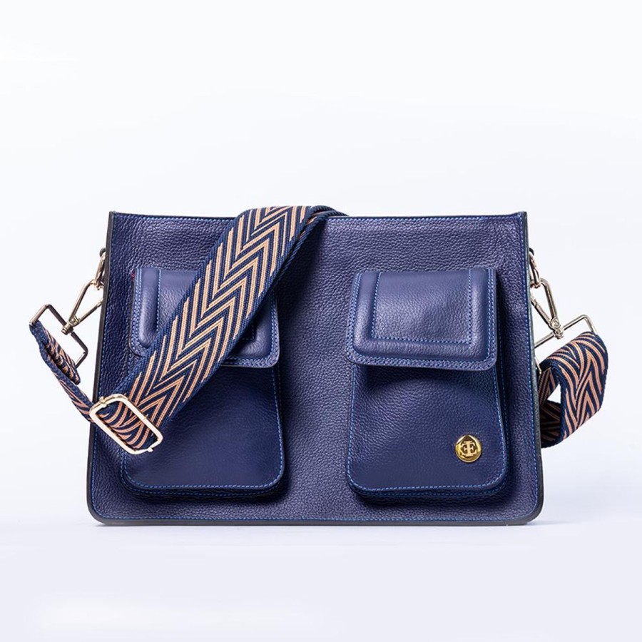 Crossbody Bags Eva Innocenti | Mini Keley Bag-Navy Crossbody Bag