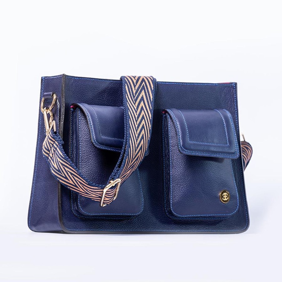 Crossbody Bags Eva Innocenti | Mini Keley Bag-Navy Crossbody Bag