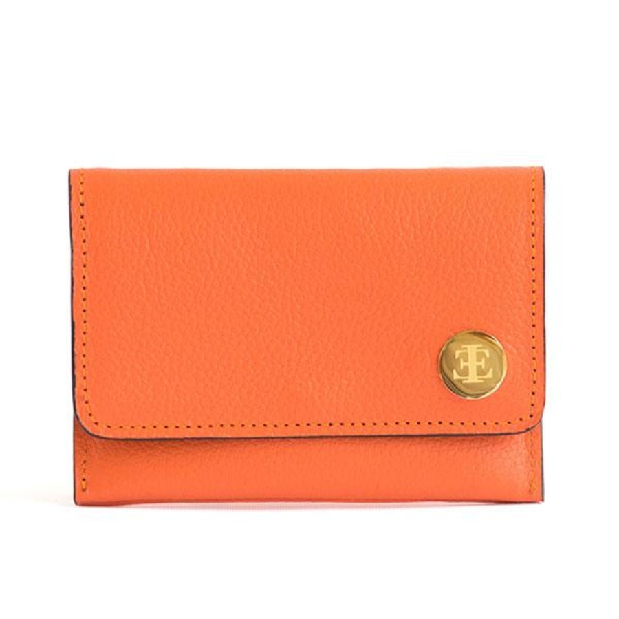 Small Leather Goods Eva Innocenti | Card Holders-Orange Small Leather Goods