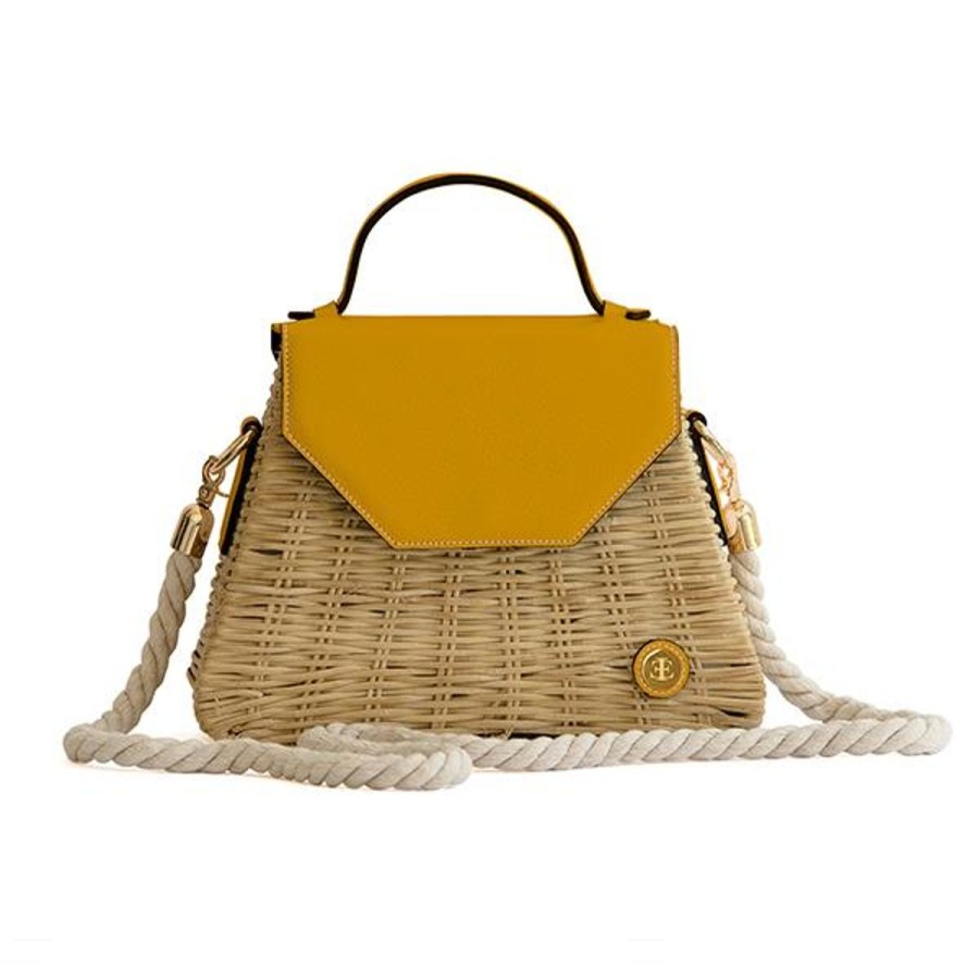 Basket Bags Eva Innocenti | Emma Basket-Yellow Top Handle Bag