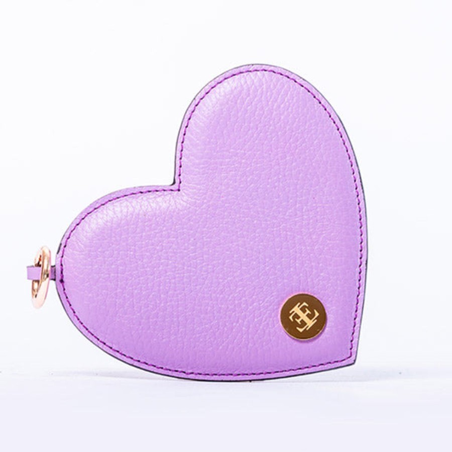 Small Leather Goods Eva Innocenti | Heart Charm-Lavender Small Leather Goods