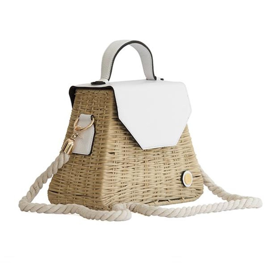 Basket Bags Eva Innocenti | Emma Basket-White Top Handle Bag