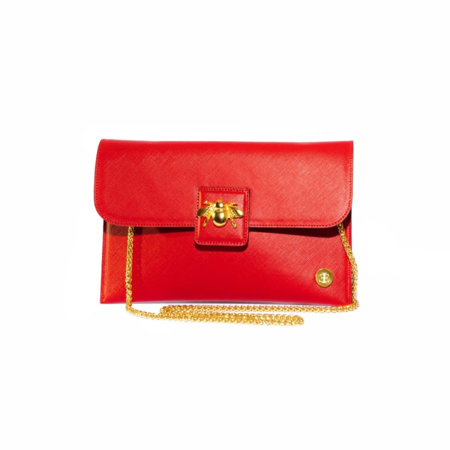 Clutches Eva Innocenti | Elisa-Red Clutch