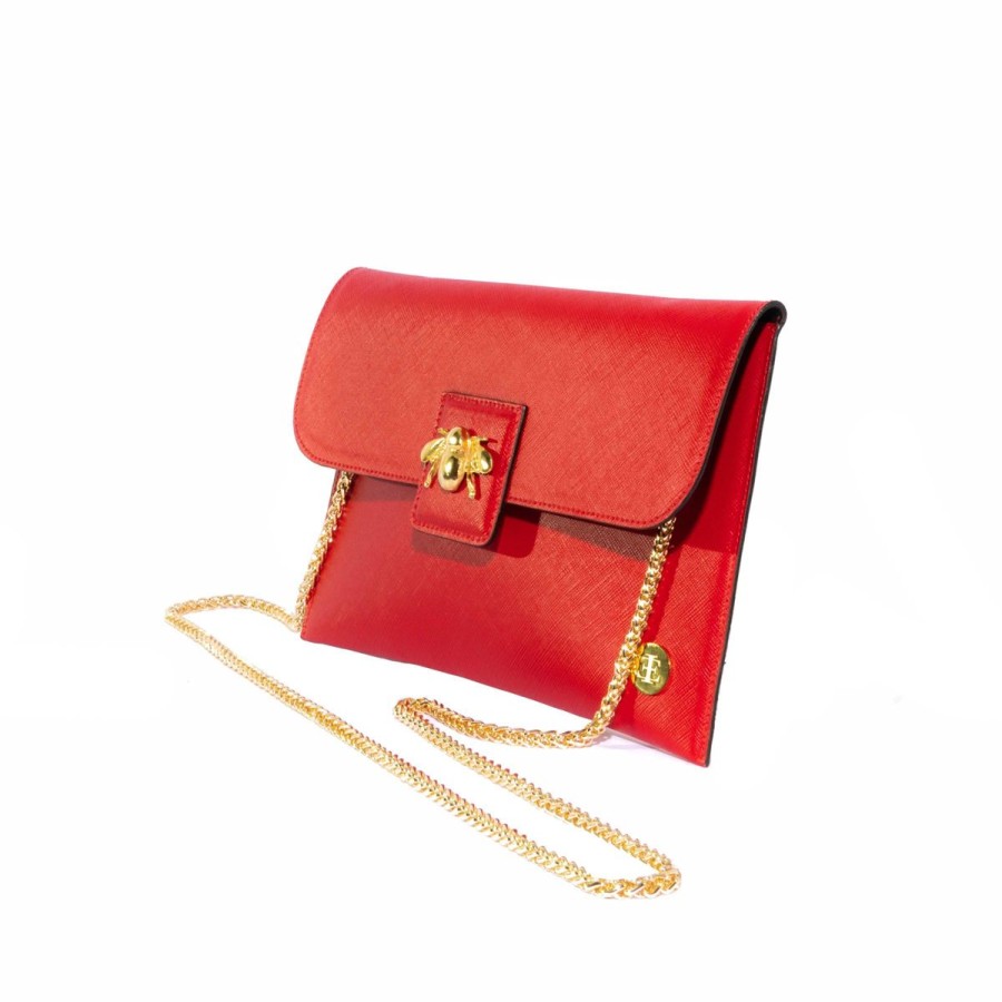 Clutches Eva Innocenti | Elisa-Red Clutch