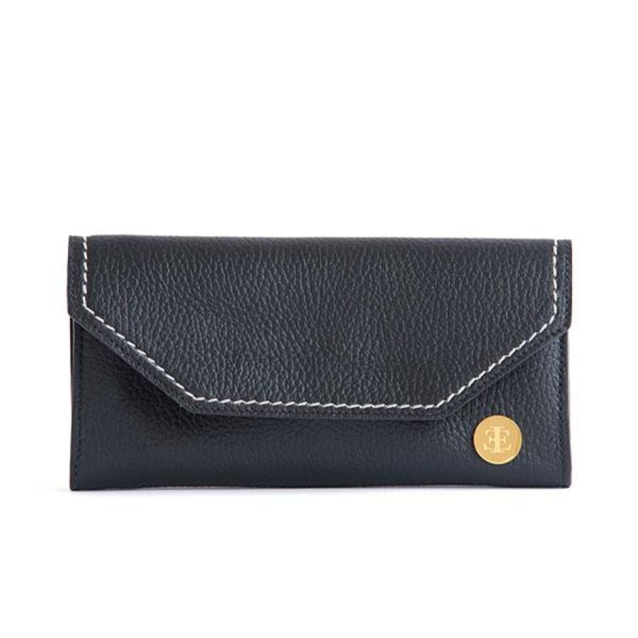 Small Leather Goods Eva Innocenti | Large Wallet- Black Small Leather Goods