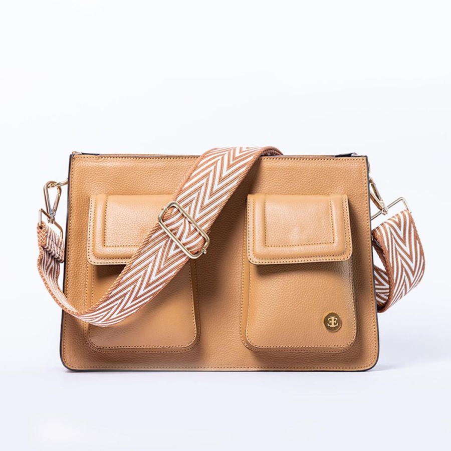 Crossbody Bags Eva Innocenti | Mini Keley Bag- Camel Crossbody Bag