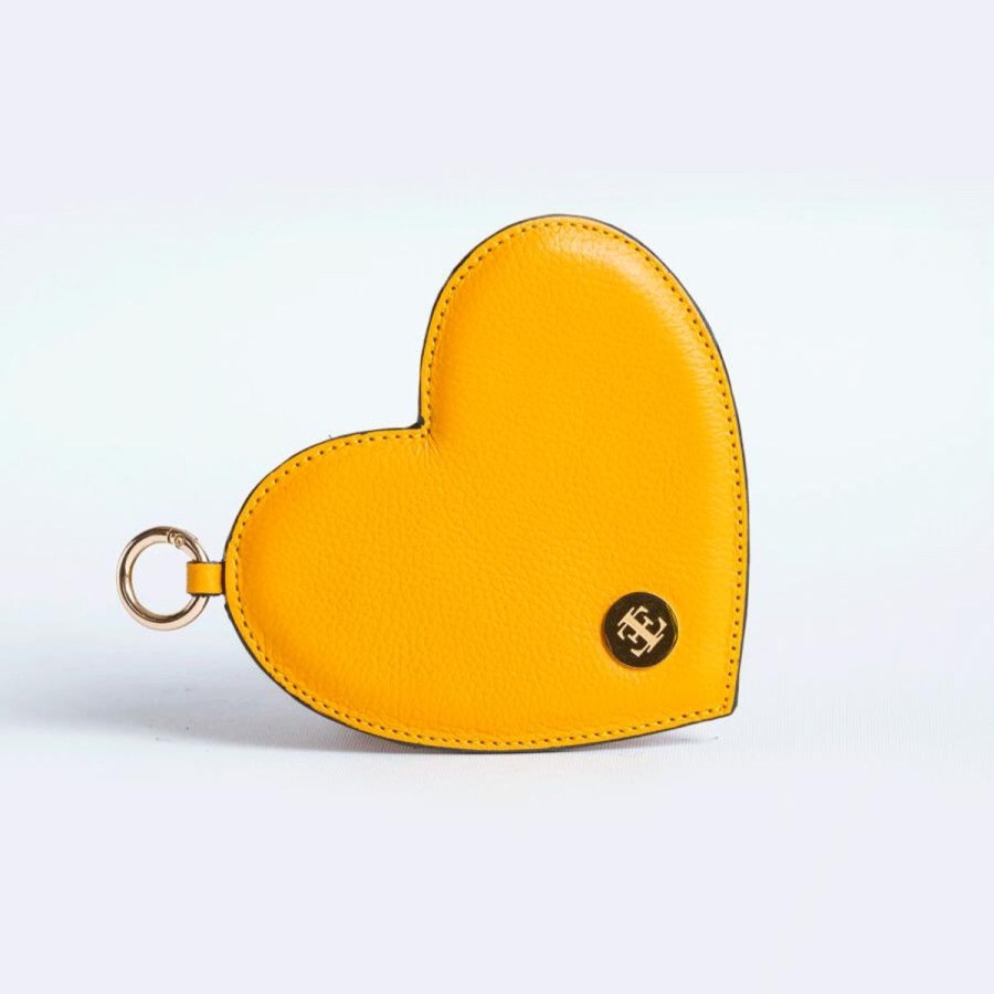 Small Leather Goods Eva Innocenti | Heart Charm-Yellow Gold Small Leather Goods