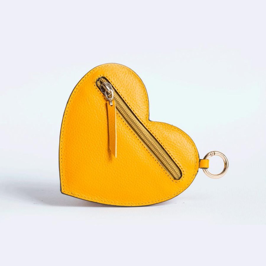 Small Leather Goods Eva Innocenti | Heart Charm-Yellow Gold Small Leather Goods