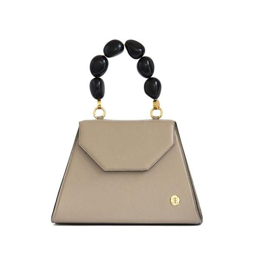 Top Handle Bags Eva Innocenti | Emilia-Taupe Top Handle Bag