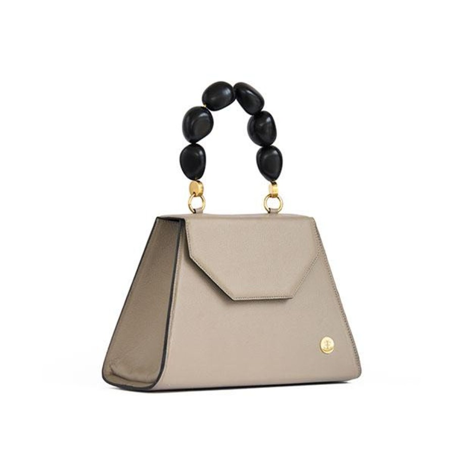 Top Handle Bags Eva Innocenti | Emilia-Taupe Top Handle Bag