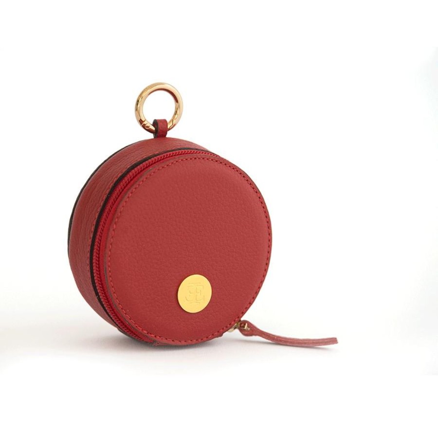 Small Leather Goods Eva Innocenti | Bag Charm-Red Small Leather Goods