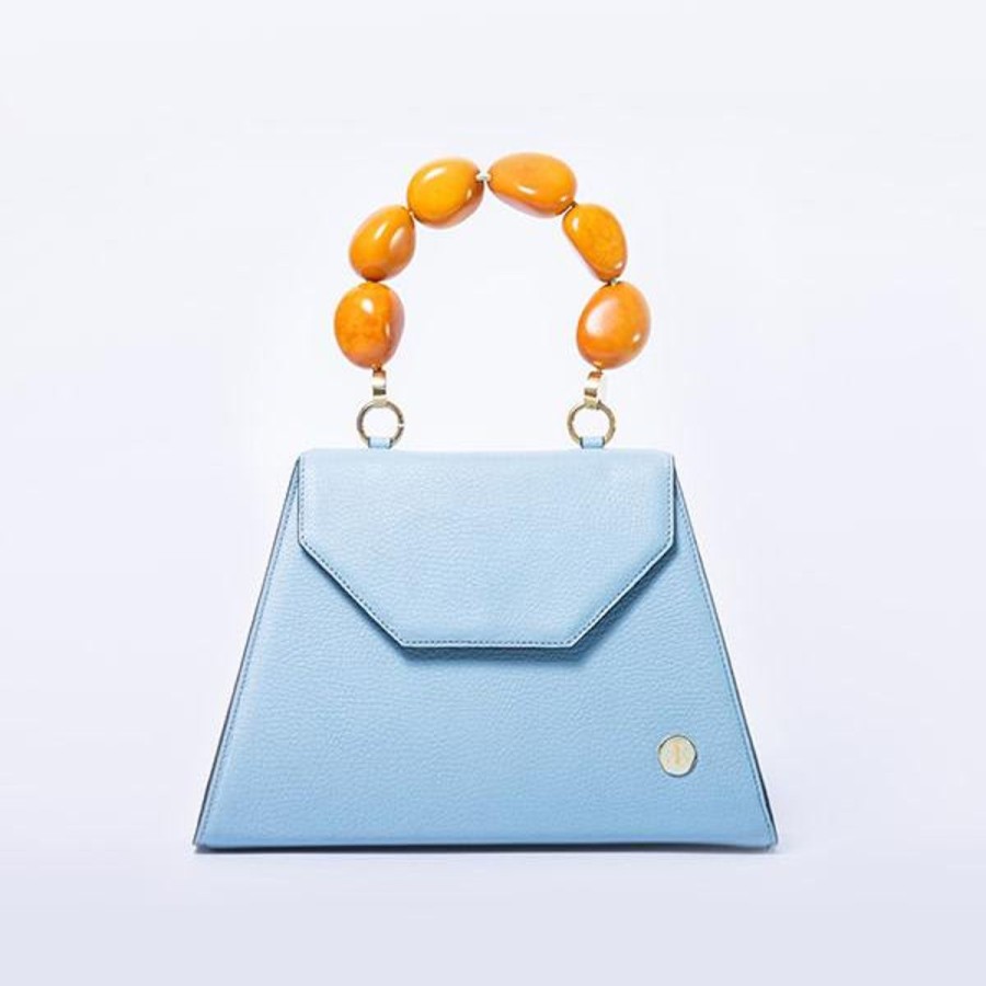 Top Handle Bags Eva Innocenti | Emilia-Light Blue Top Handle Bag