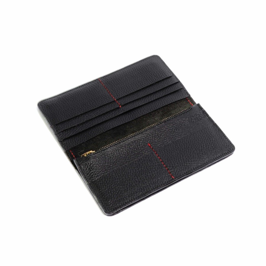 Small Leather Goods Eva Innocenti | Men Large Wallet-Black Small Leather Goods