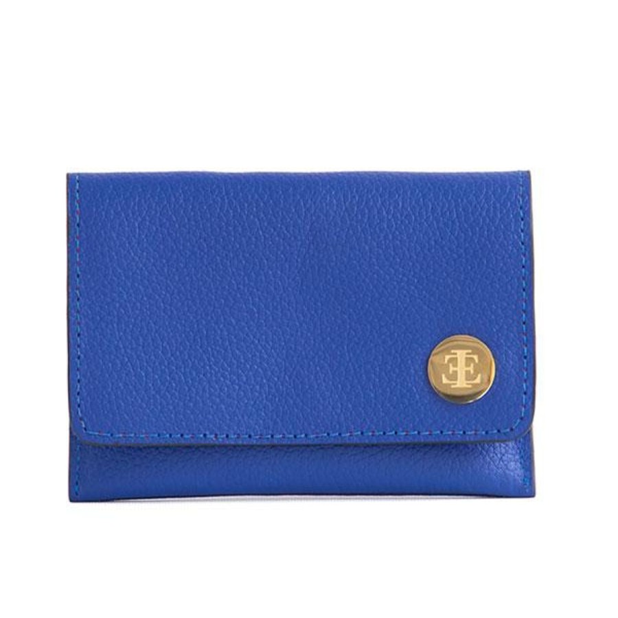 Small Leather Goods Eva Innocenti | Card Holders-Electric Blue Small Leather Goods