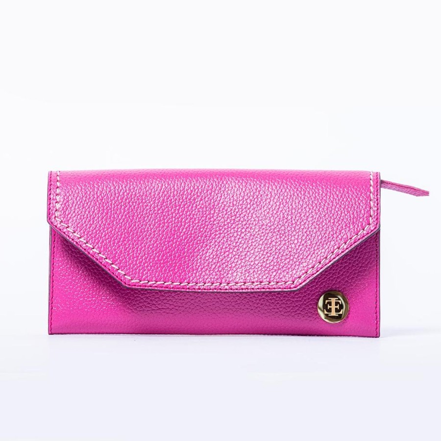 Small Leather Goods Eva Innocenti | Large Wallet-Hot Pink Small Leather Goods