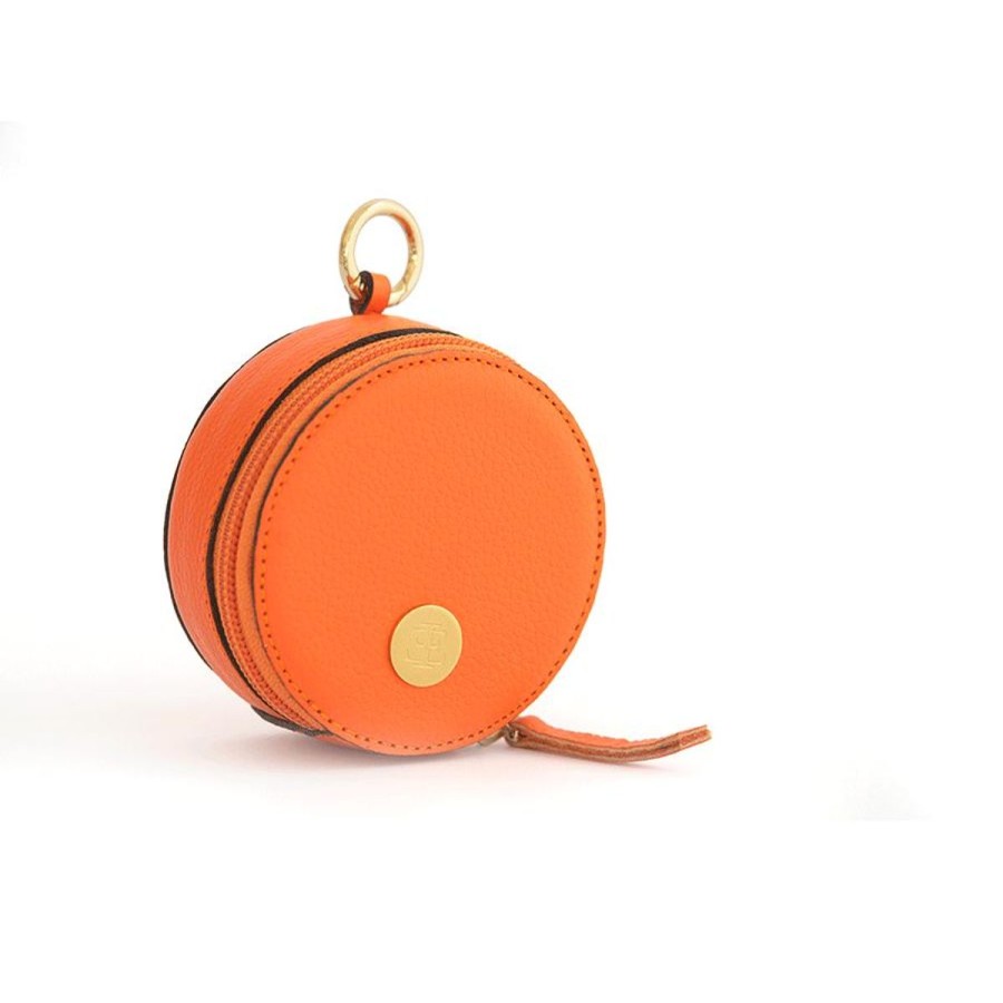 Small Leather Goods Eva Innocenti | Bag Charm-Orange Small Leather Goods