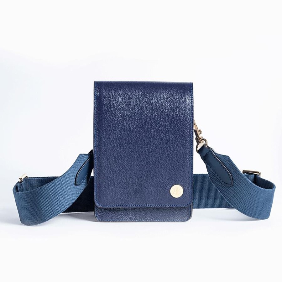 Crossbody Bags Eva Innocenti | Cami 2.0-Navy Blue Crossbody Bag