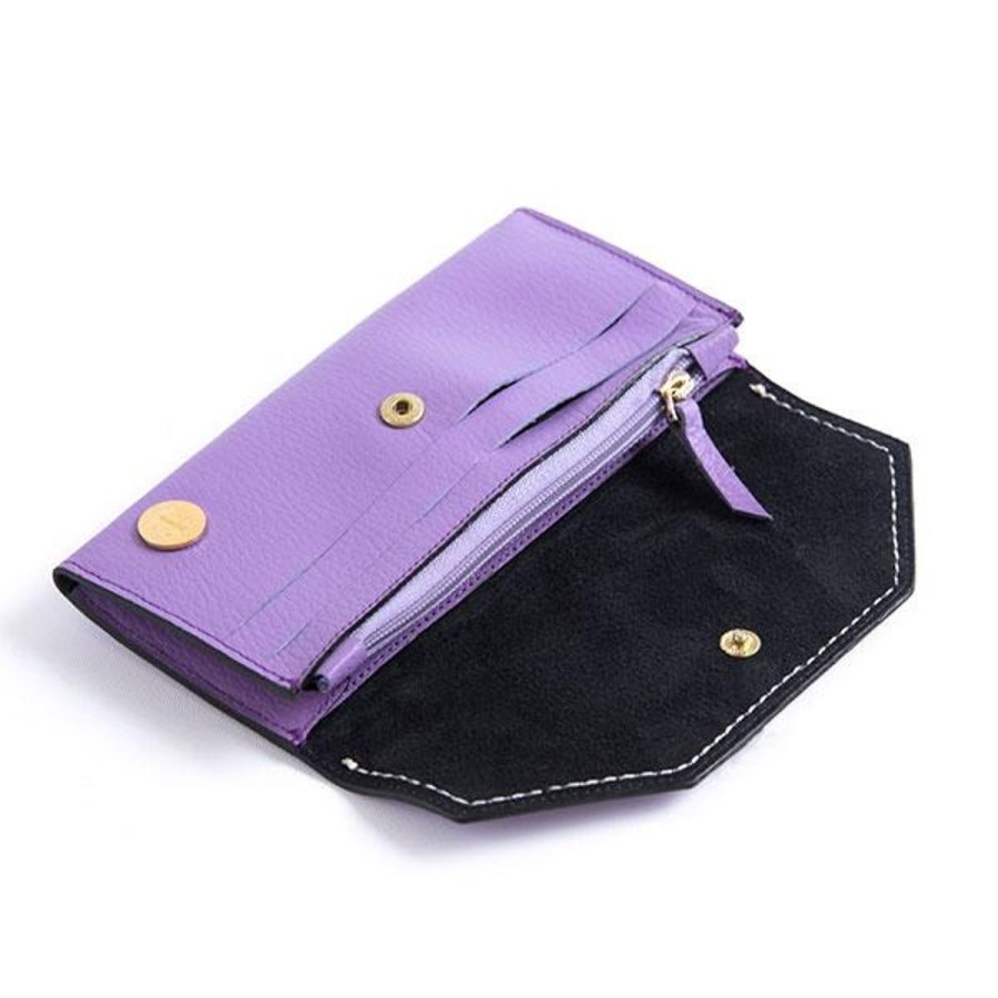 Small Leather Goods Eva Innocenti | Large Wallet-Lavender Small Leather