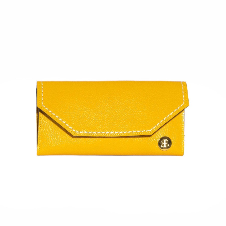 Small Leather Goods Eva Innocenti | Large Wallet-Yellow Small Leather Goods