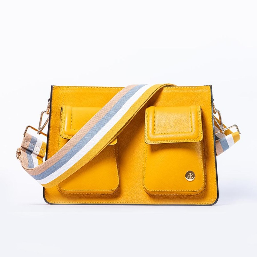 Crossbody Bags Eva Innocenti | Mini Keley Bag-Yellow Gold Crossbody Bag