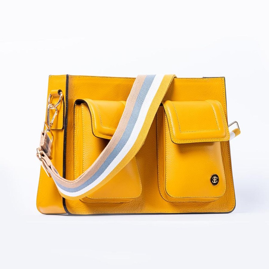 Crossbody Bags Eva Innocenti | Mini Keley Bag-Yellow Gold Crossbody Bag